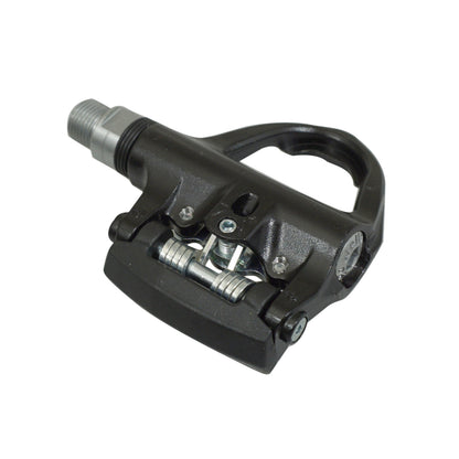 Wellgo R344 automatic road pedals, black aluminum + cleats