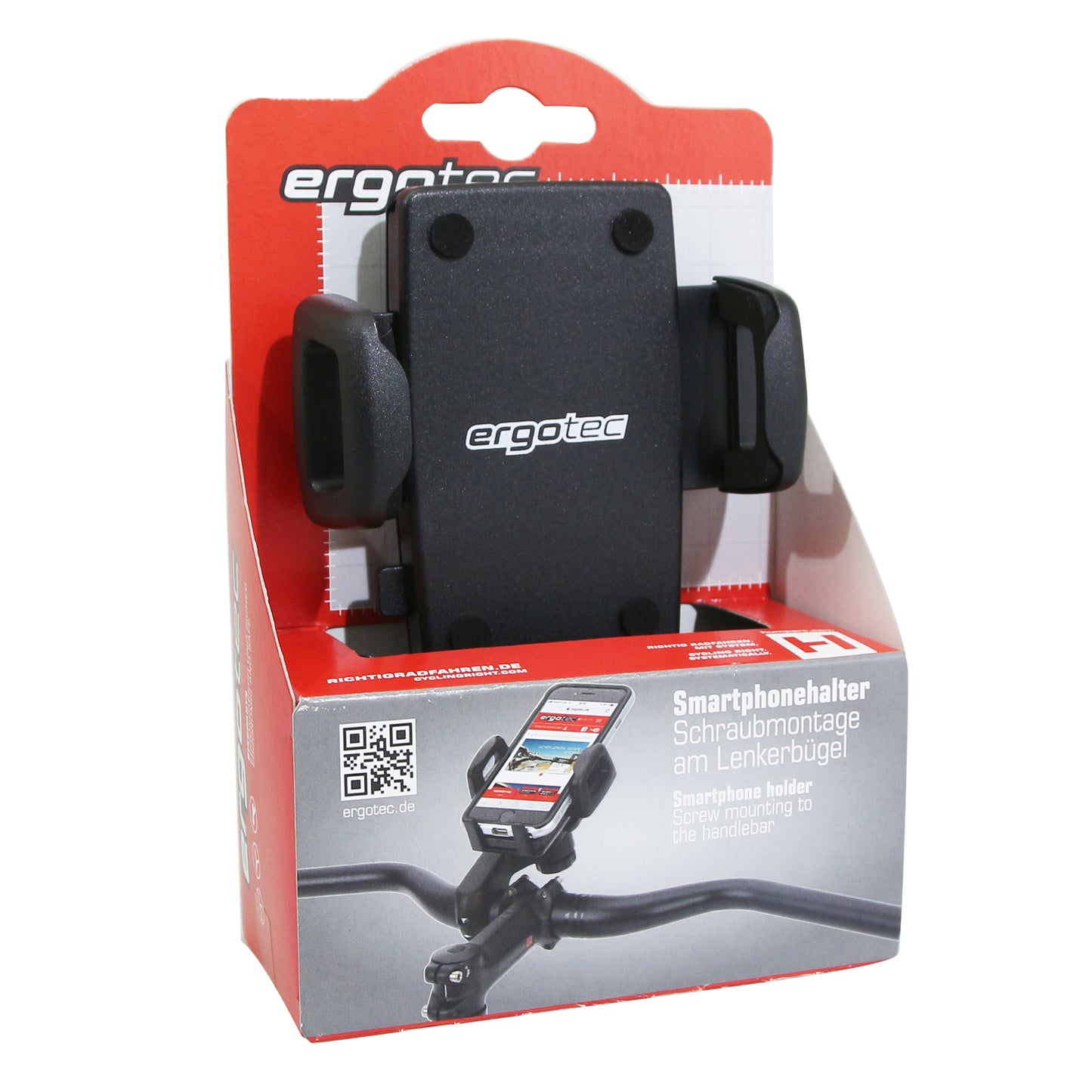 Support smartphone-téléphone Ergotec fixation cintre largeur réglable de 60 à 80mm