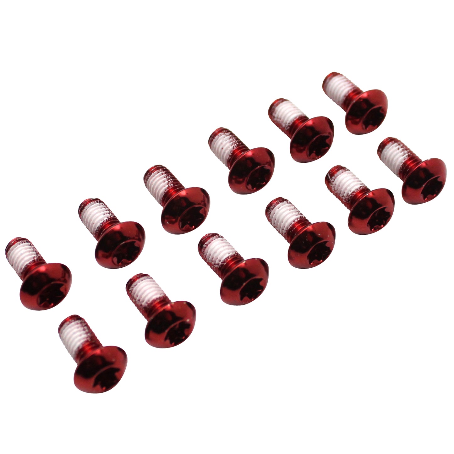 Vis de fixation disque de frein diam 4x10mm torx T25 rouge 12 pièces PCP