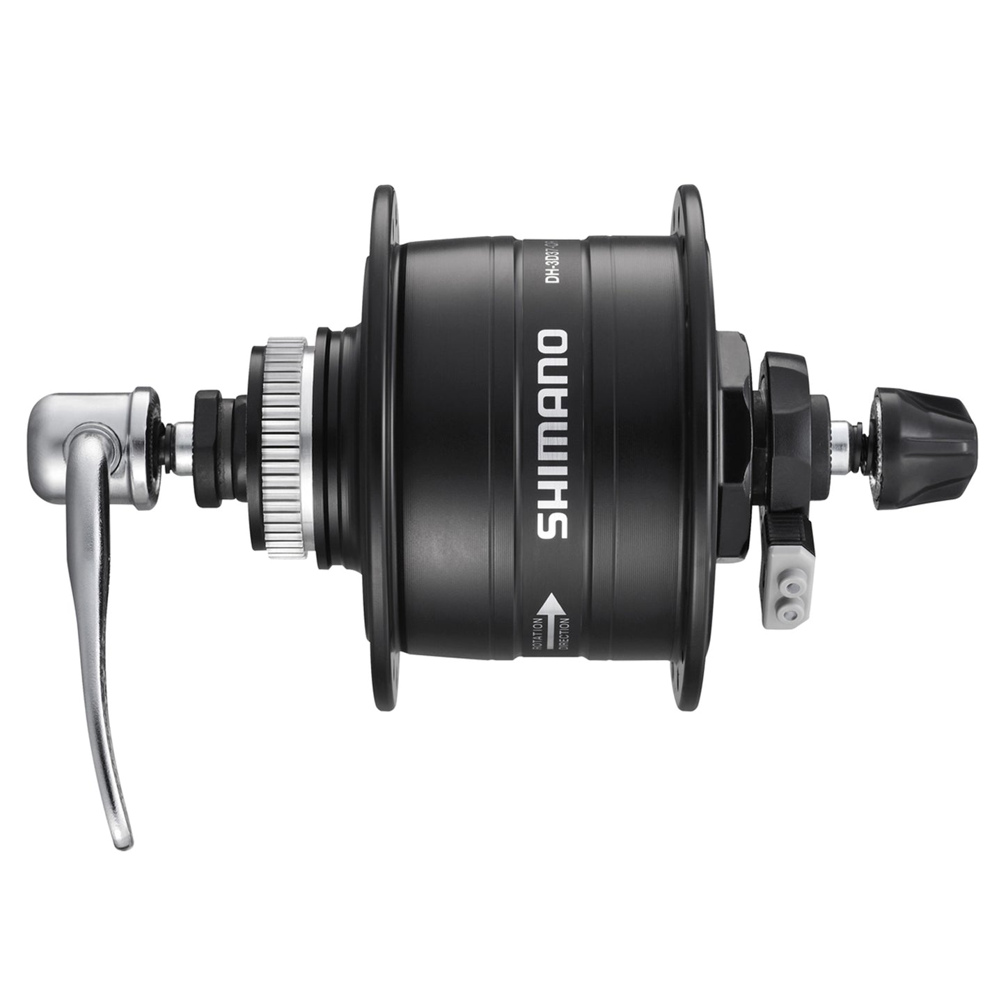Moyeu dynamo Shimano DH-3D37 disc CL avant