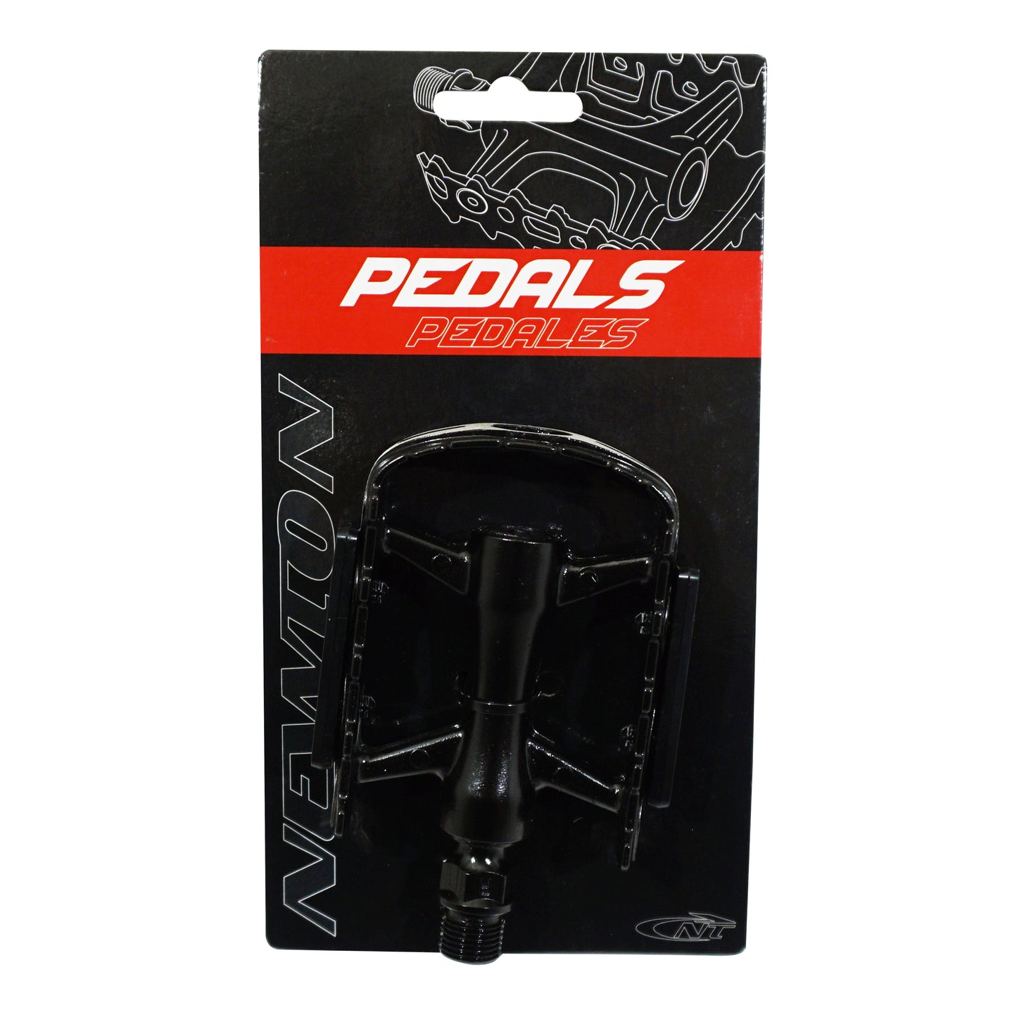 Pédale VTT premium Newton alu noir roulement étanche