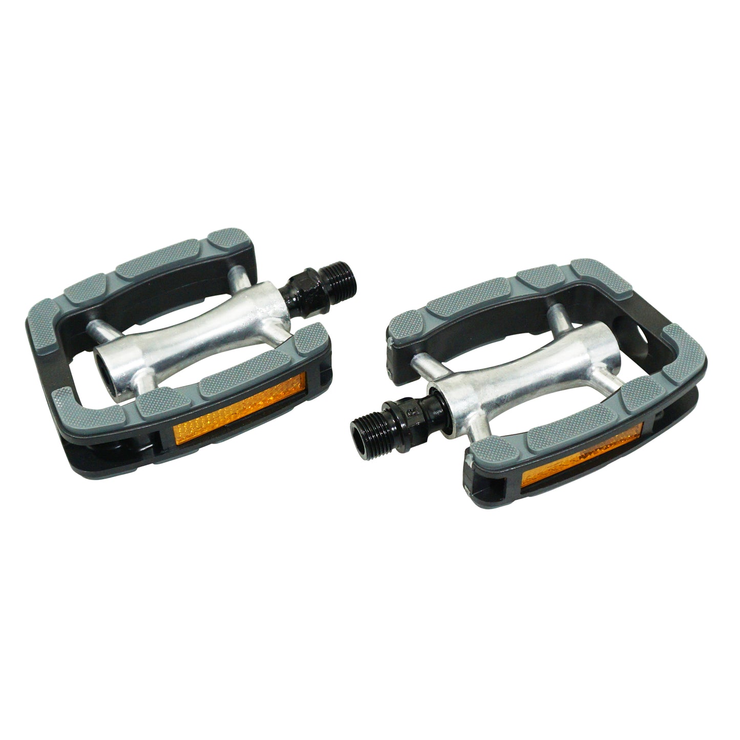 Pédale city premium Newton alu argent noir 9/16