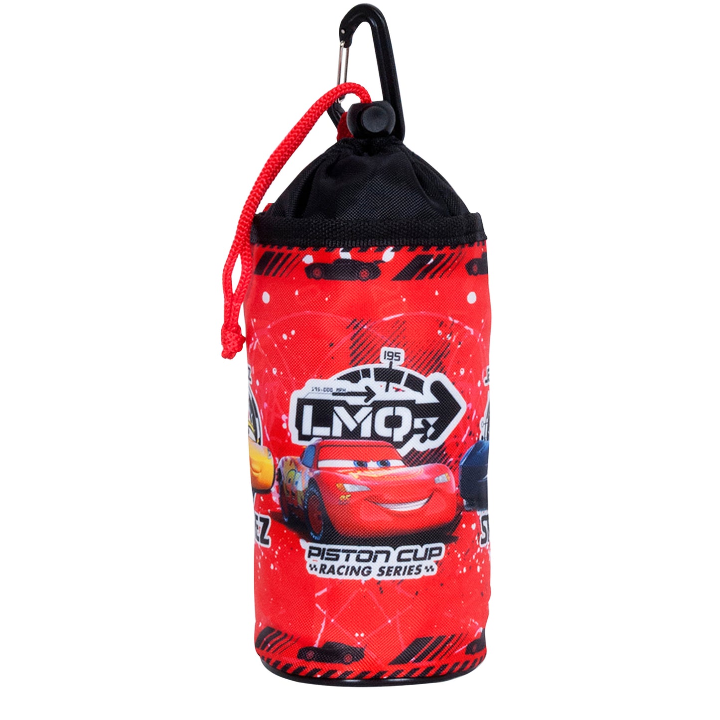 Disney Cars red child's bottle cage with Velcro handlebar attachment