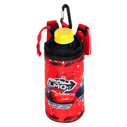 Disney Cars red child's bottle cage with Velcro handlebar attachment