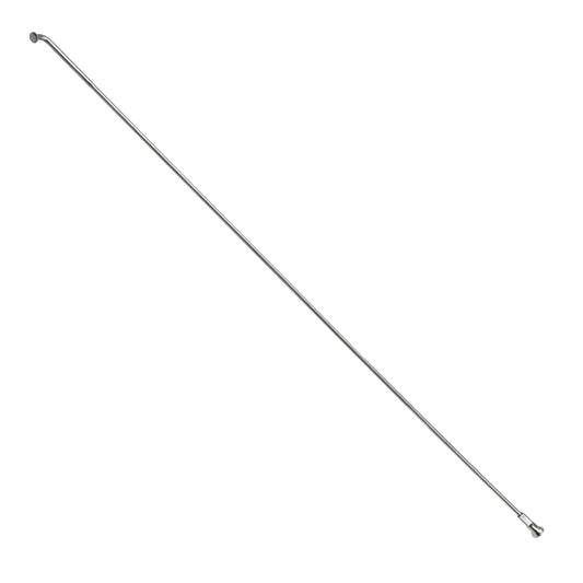 Rayon PCP renforcé inox argent 2mm/2,3mm coudé 262 mm