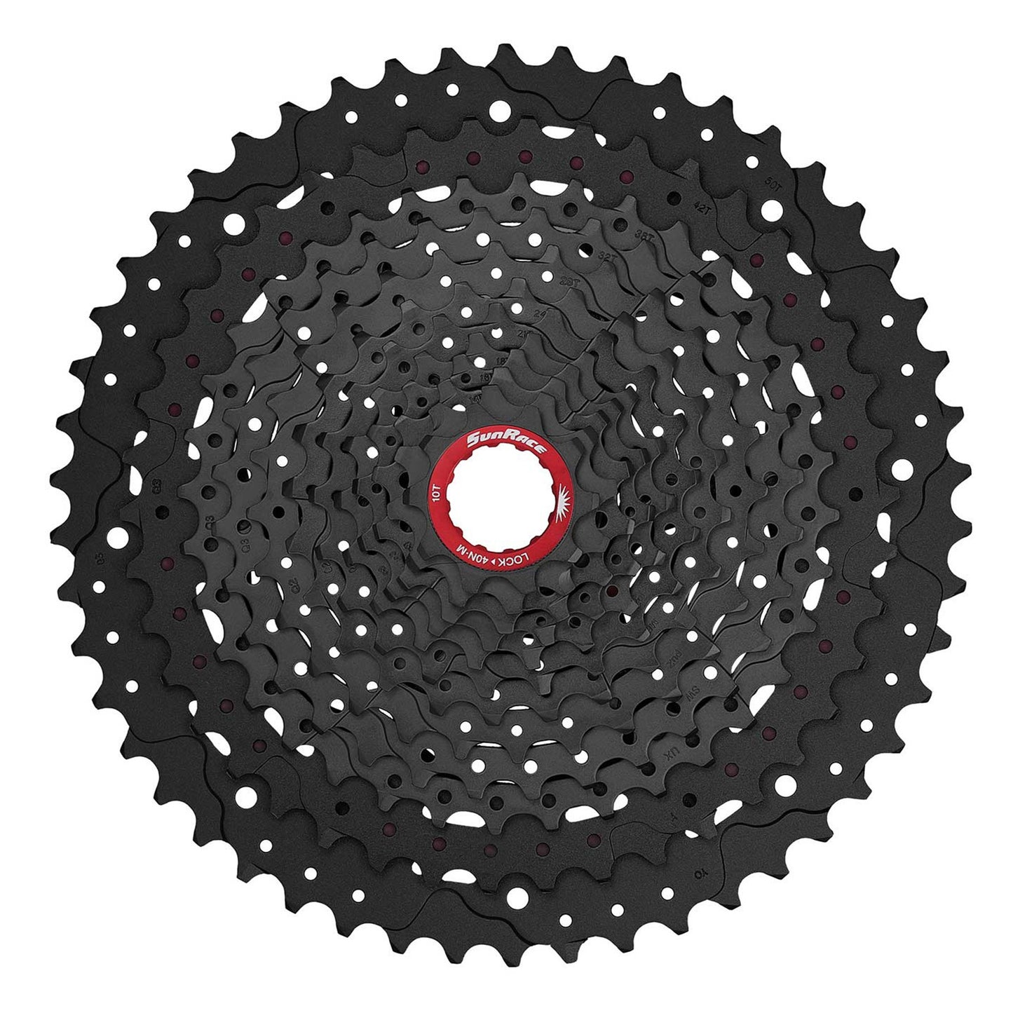 Cassette 12v. Sunrace mz91 10-50 VTT corps xd - livré avec adaptateur -