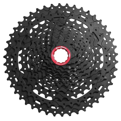 Cassette 11v. Sunrace mx9 10-46 VTT corps xd métallique argent - livré avec adaptateur -