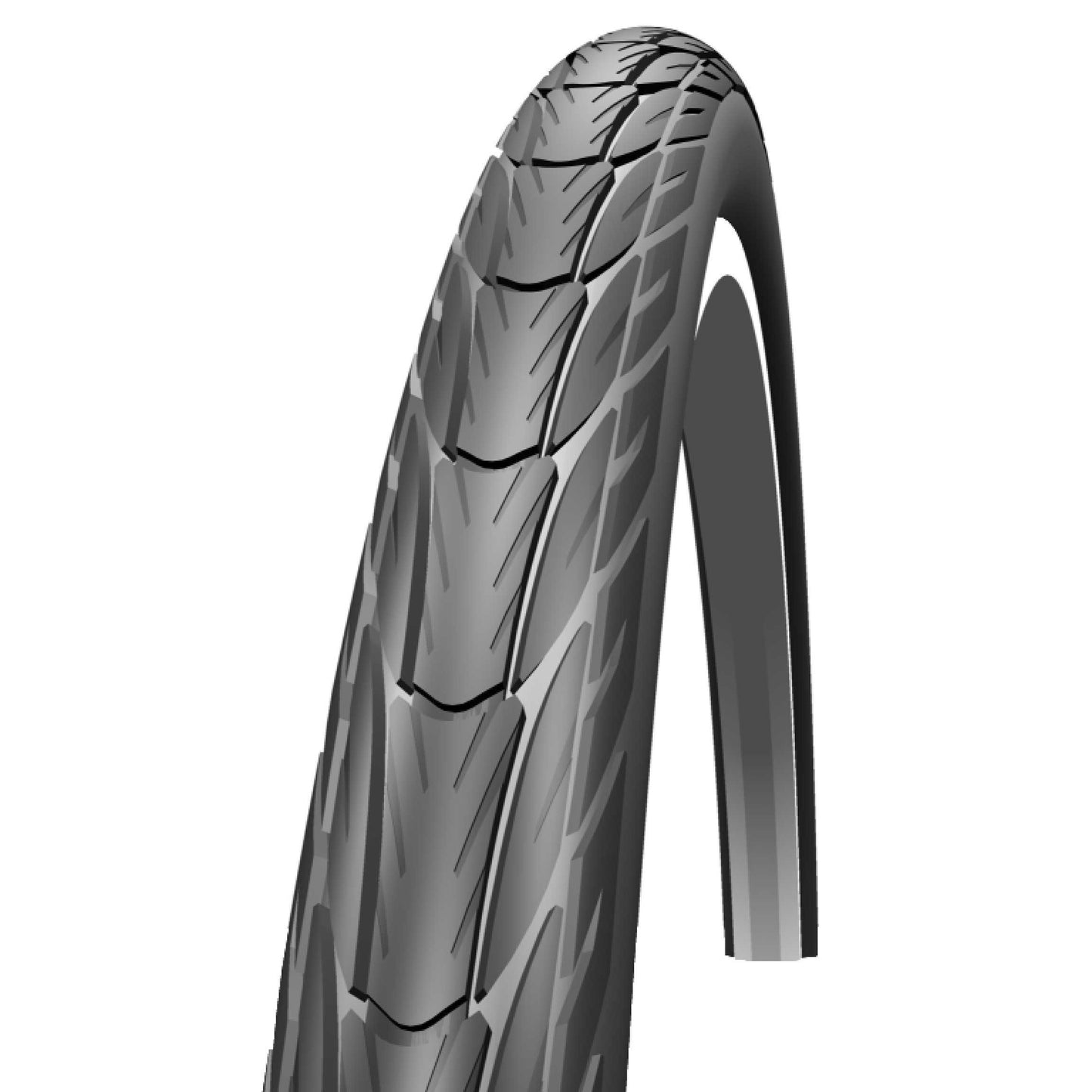 Pneu City 650 X 35A Schwalbe Delta Cruiser Noir TR Renfort K-Guard (26 x 1 3-8) (37-590)