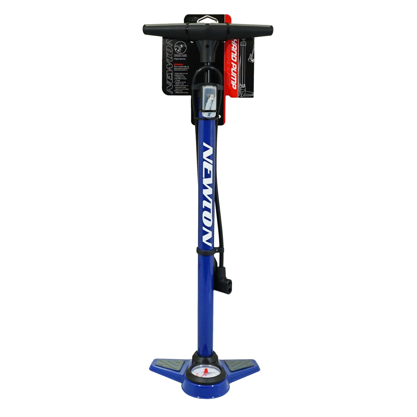 Pompe à pied Newton FPV1 acier bleu 11 bars