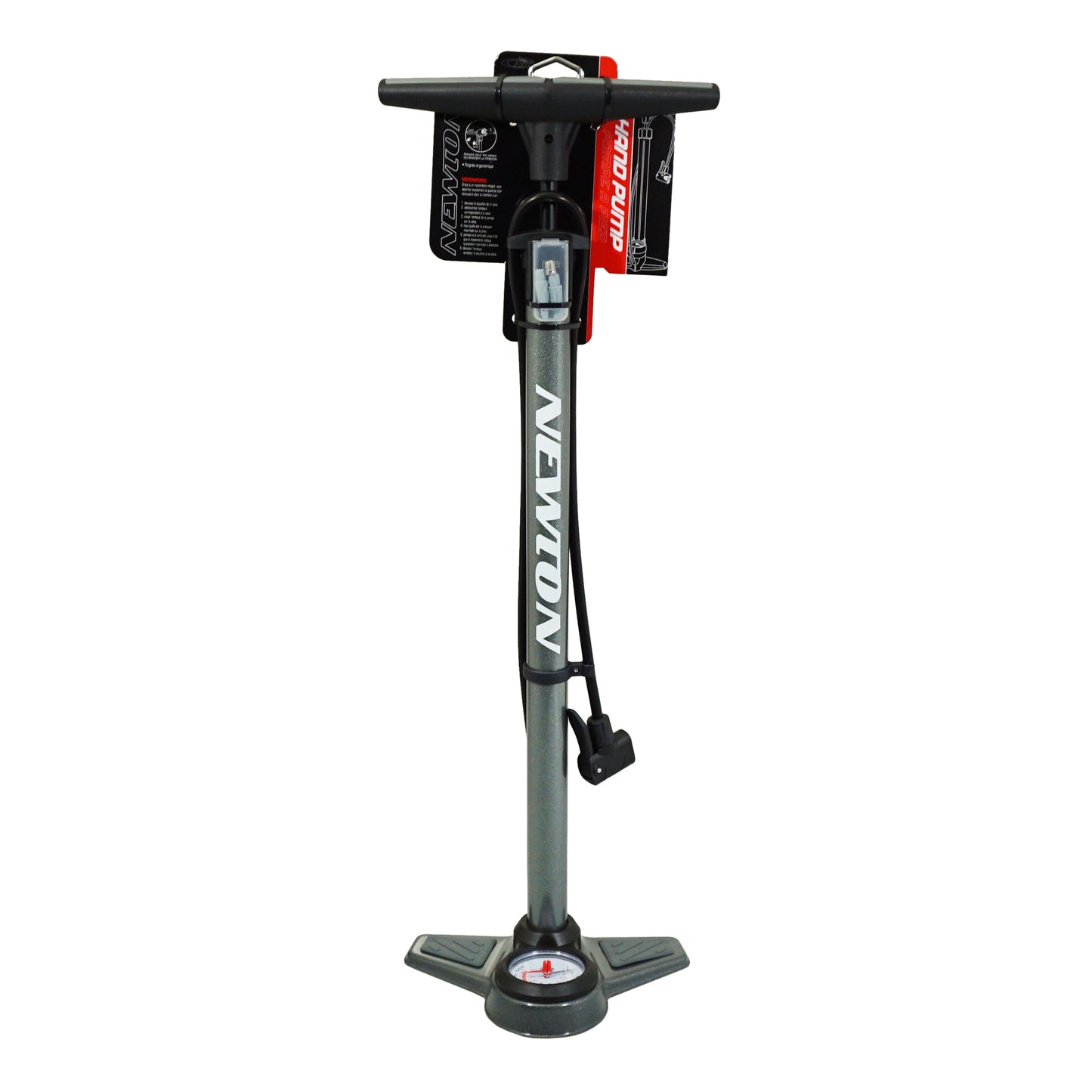 Newton FPV1 Grey Steel Foot Pump 11 Bar
