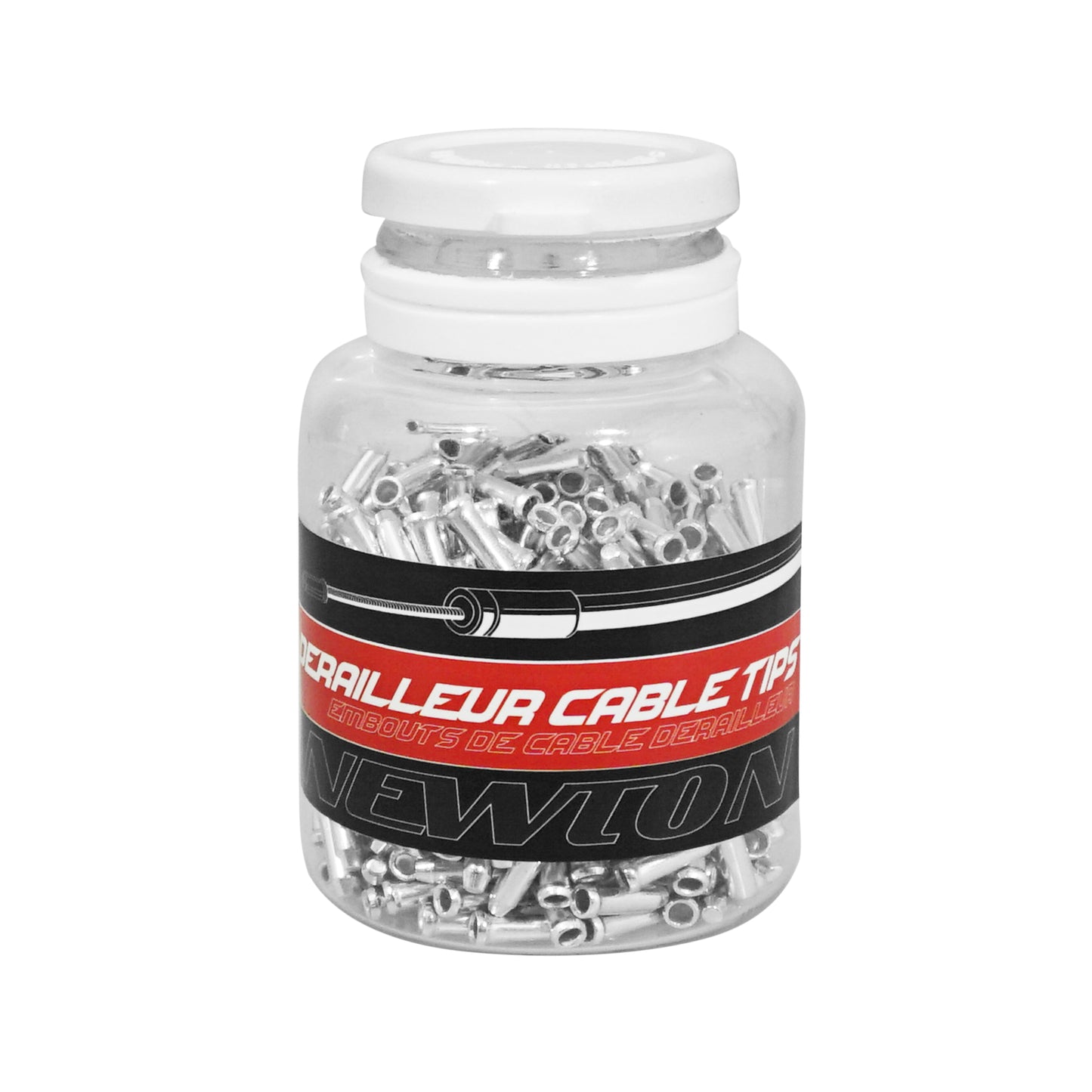 Embout de câble dérailleur 1,5-1,8mm argent (boite de 500)