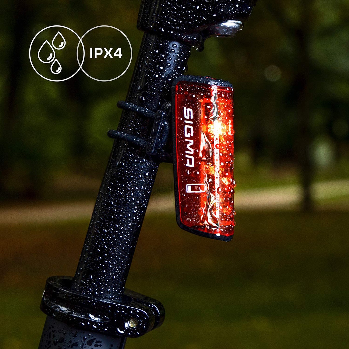 Sigma Blaze 3-LED USB Rechargeable Rear Bike Light for Seatpost