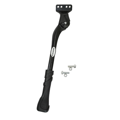 Newton Rear Side Kickstand 26-29'' for E-Bikes, Black, Adjustable, 2-Bolt Chainstay Mount, 18-40mm Spacing - Designed for Heavy and Electric Bicycles