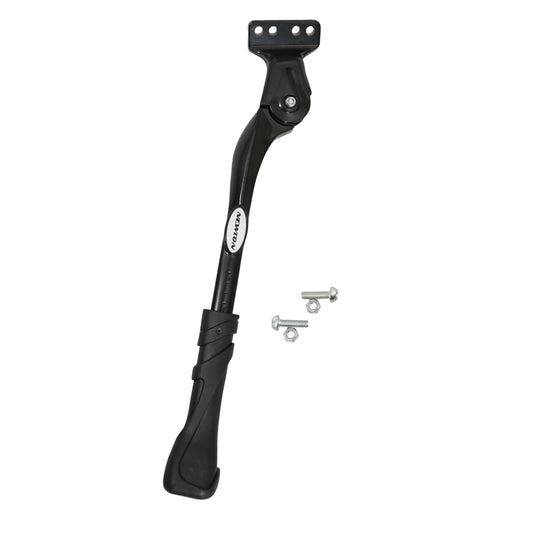 Newton Rear Side Kickstand 26-29'' for E-Bikes, Black, Adjustable, 2-Bolt Chainstay Mount, 18-40mm Spacing - Designed for Heavy and Electric Bicycles