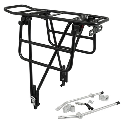 Porte-bagage arrière PCP plateforme pliable alu noir 26-29