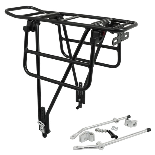 Porte-bagage arrière PCP plateforme pliable alu noir 26-29