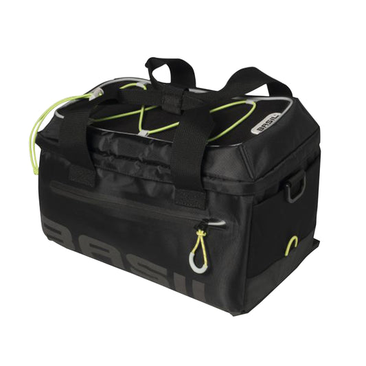 Sacoche arrière vélo trunkbag Basil miles 7l noir fixation sur porte bagage waterproof 21x32x19cm