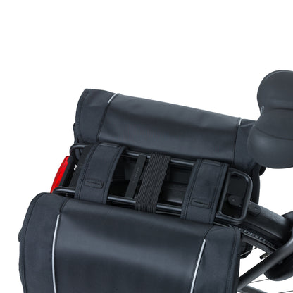 Basil Sport Design 32L Double Rear Bike Pannier Black 100% Waterproof 35x15x43 cm