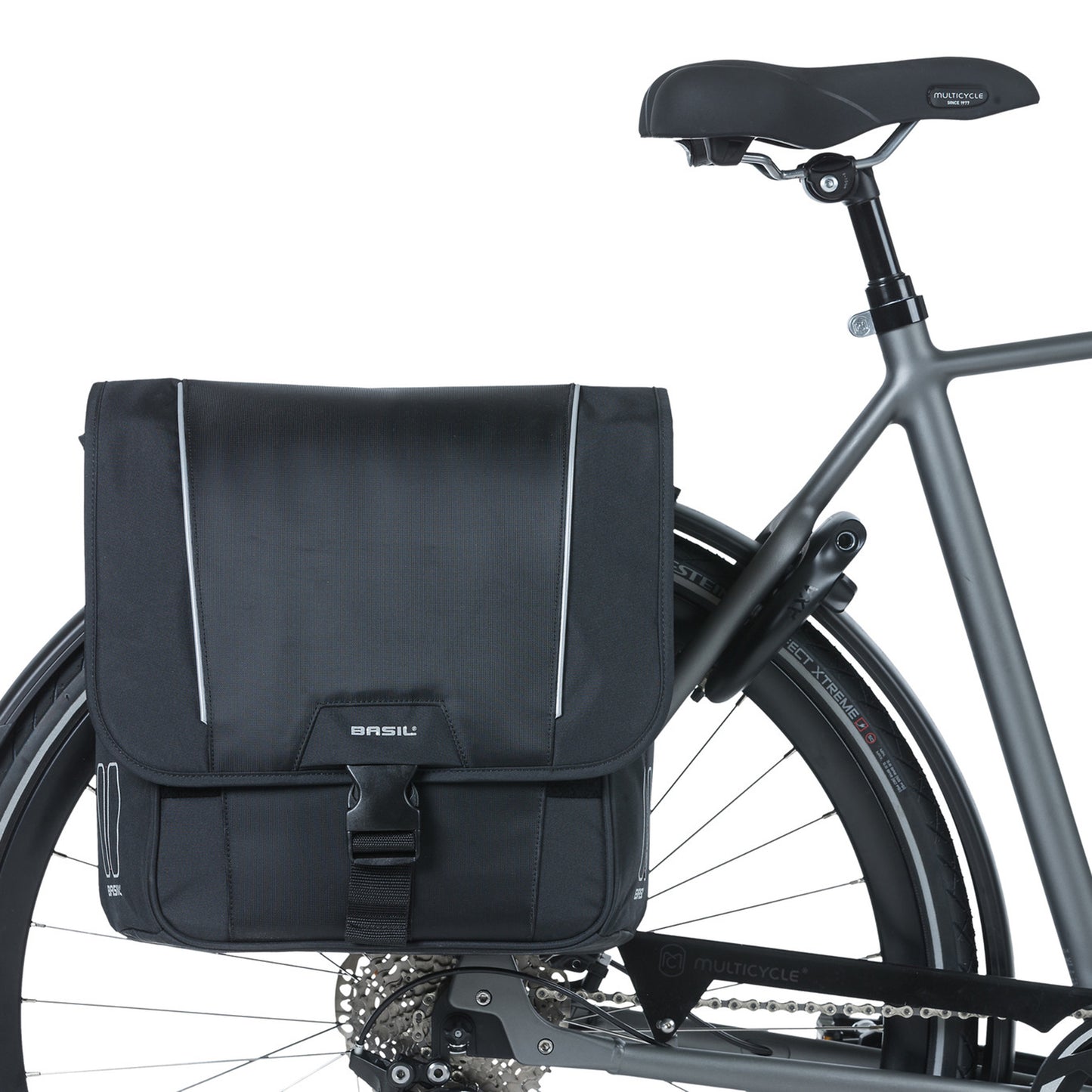 Basil Sport Design 32L Double Rear Bike Pannier Black 100% Waterproof 35x15x43 cm