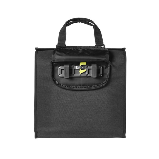 Sacoche arrière vélo latérale Basil mira noir droit-gauche 17l fixation porte bagage sur crochet hook