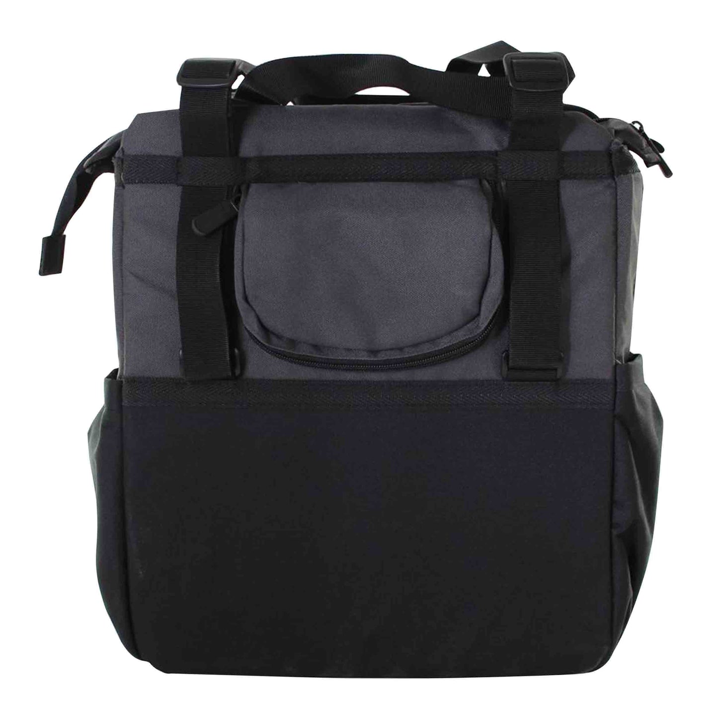 Sacoche arrière vélo latérale shopper xl noir-gris waterproof fixation porte bagage avec hook-on 20l 32x16x37cm