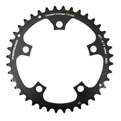 Stronglight Dural D110 36T inner Shimano 8-9 speed chainring black