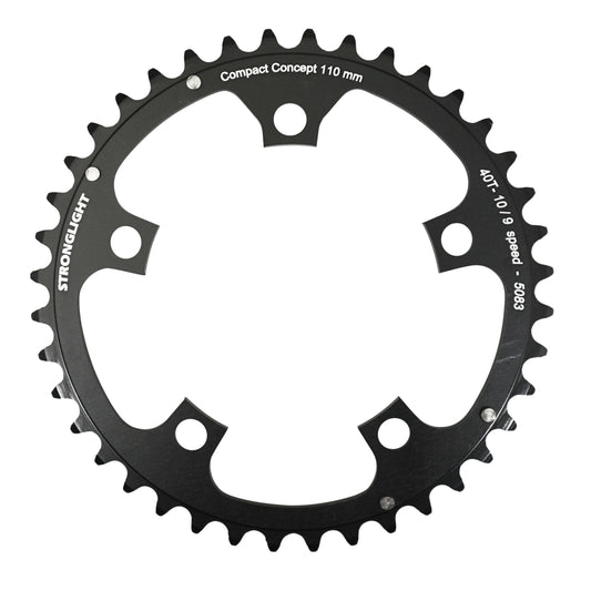 Plateau route Stronglight Dural D110 36D int Shimano noir 8-9V