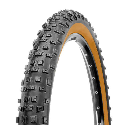 Pneu VTT 27.5 X 2.25 Deli TS Tanwall Noir flanc Marron Renfort Anti-crevaison (57-584) (650B)