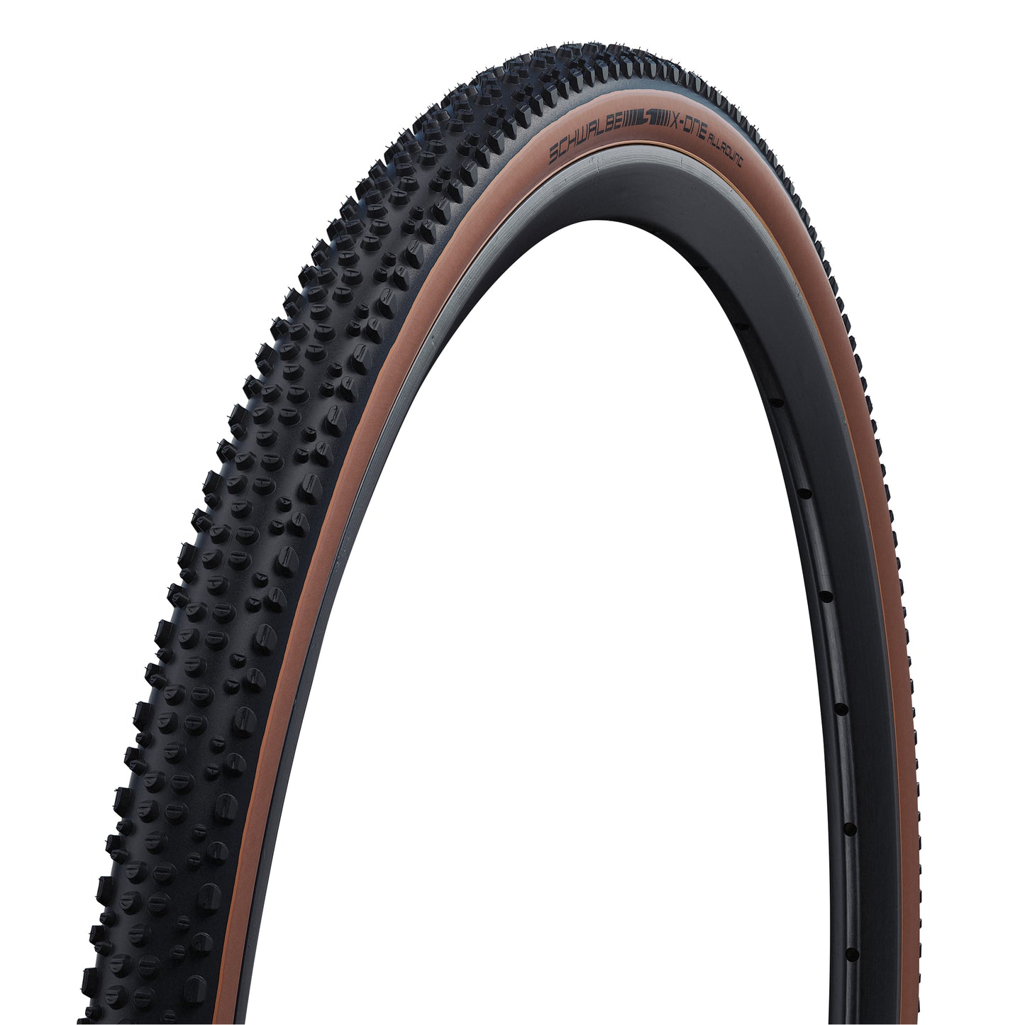 Cyclocross Tire 700 X 33 Schwalbe X-One Allround Black-Bronze Tubeless Ready TS (30-622) E-Bike Compatible