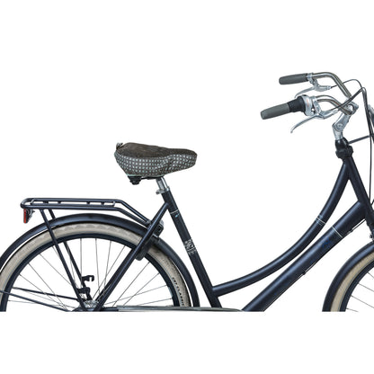 Couvre-selle vélo BASIL Bohème waterproof gris 28x23 cm