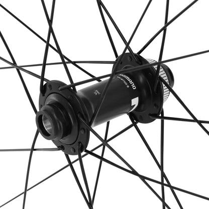 Roue VTT disque 29" Shimano MT500 Boost centerlock avant noir