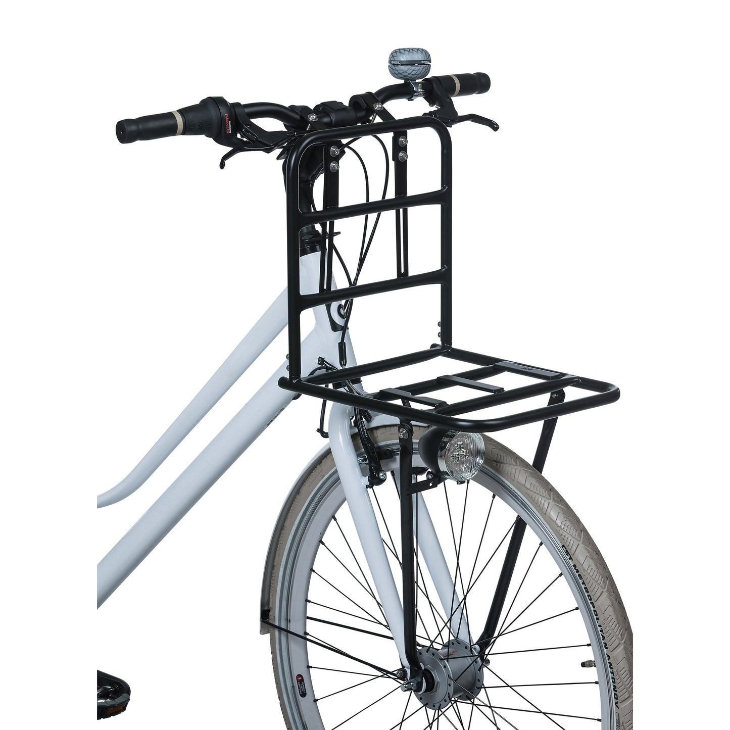 Porte-bagage vélo avant Basil Large noir 26-28 compatible MIK