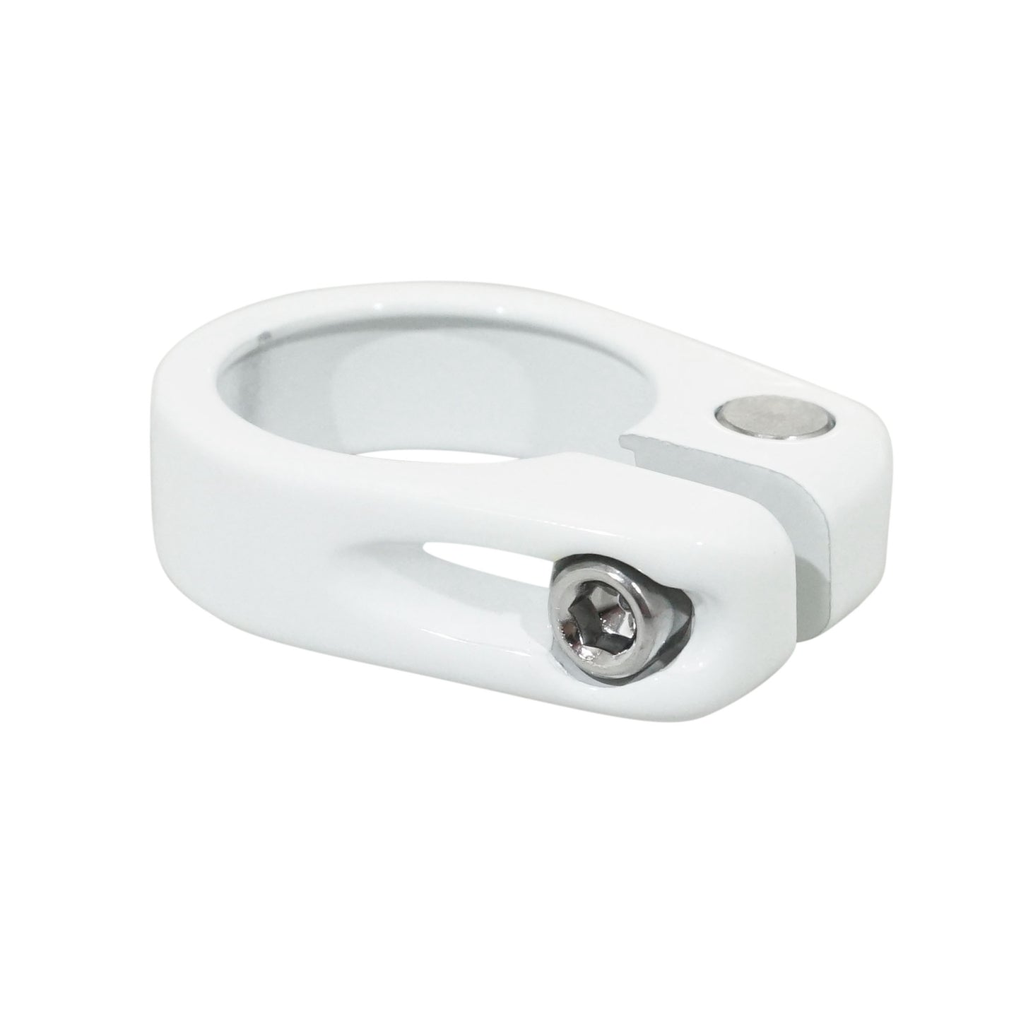 Newton CHC white seat post clamp 34.9 mm diameter