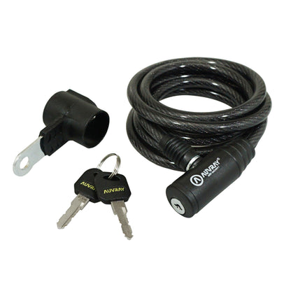 Auvray Spiral Key Bicycle Lock, 8 mm diameter, 1.50 m length with bracket