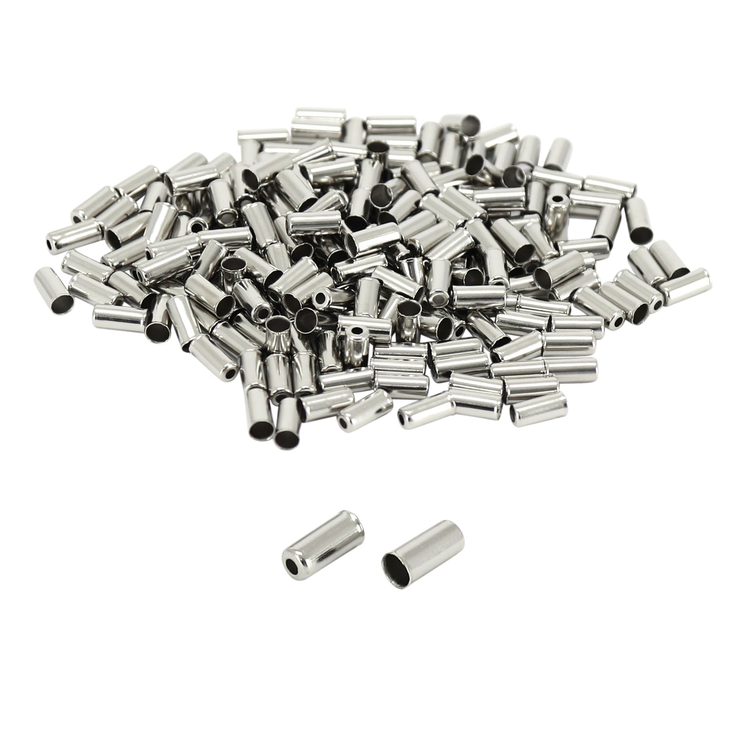 Embout de gaine dérailleur 4 mm - long 10 mm métal (sachet de 200) -Fibrax-