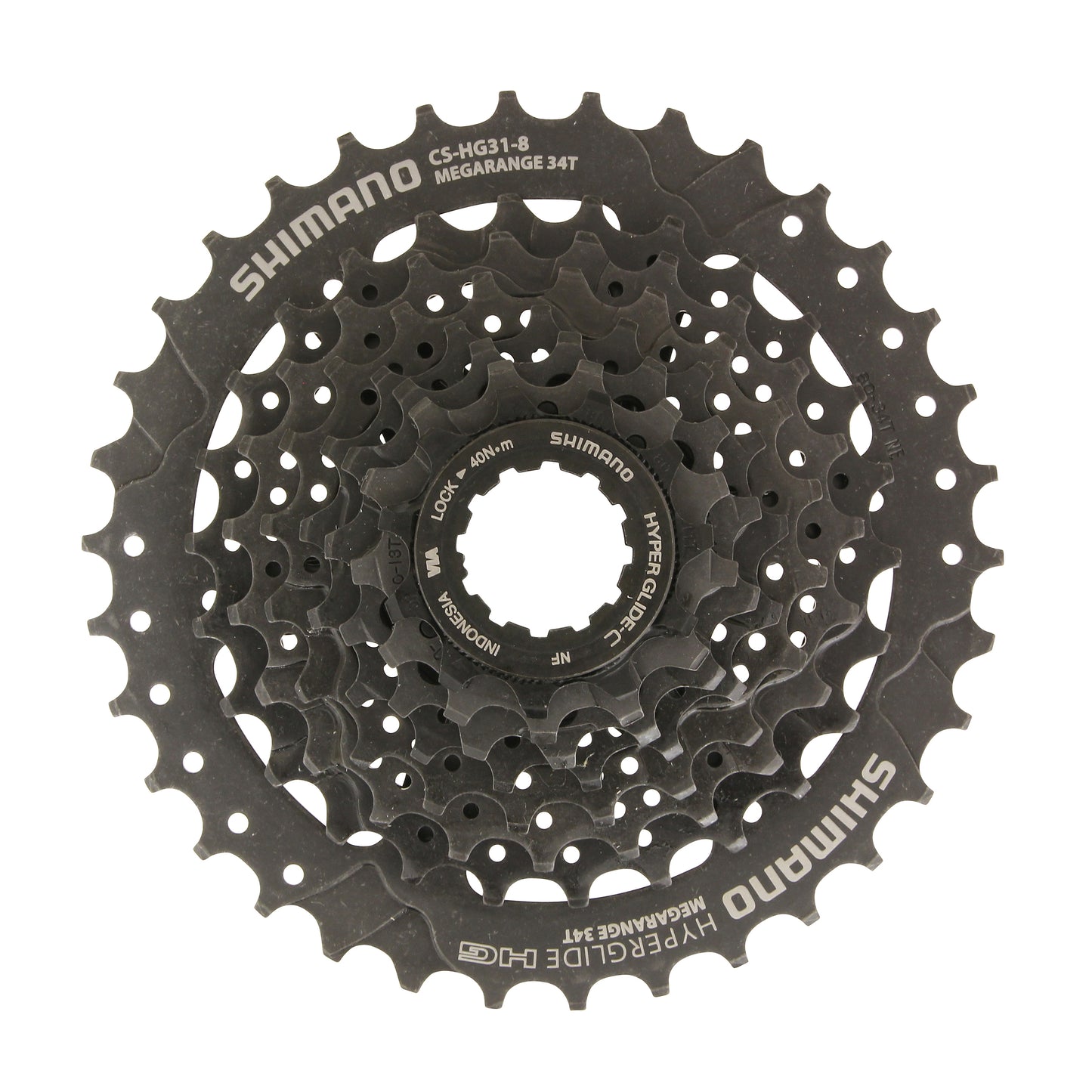 8-speed cassette. Shimano Acera HG31 11-34 Megarange (11-13-15-17-20-23-26-34)