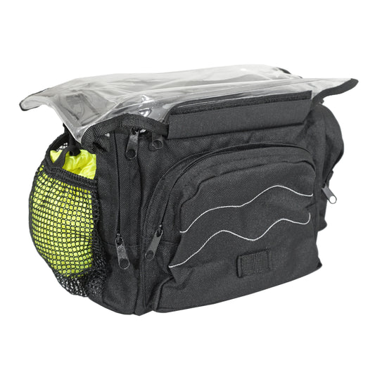 Newton n4 black bicycle handlebar bag clip attachment 25.8-31.8 with card reader W30xD19xH21