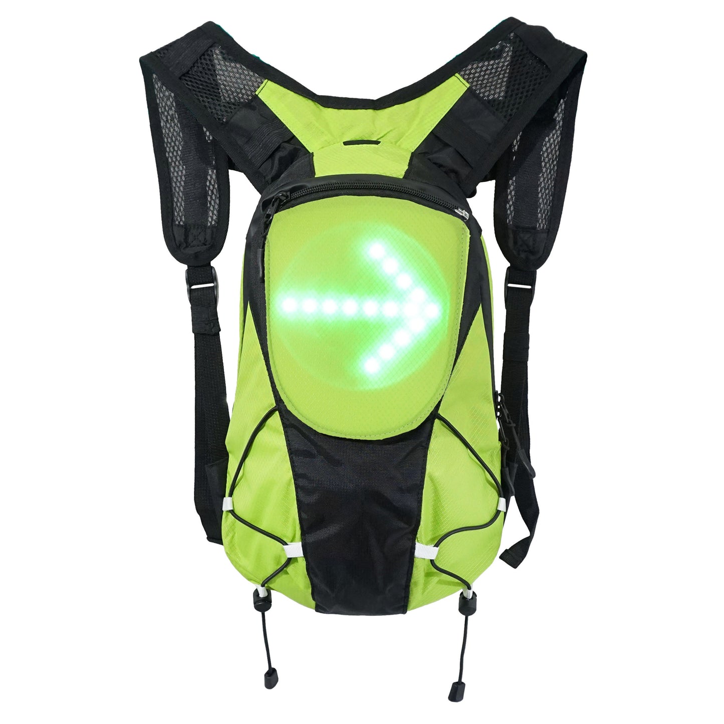 Sac à dos avec signalisation intégrée 48 leds avec indicateur direction et télécommande cintre sans fil h12xl12cm / capacite 5l / rechargeable usb