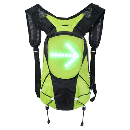 Sac à dos avec signalisation intégrée 48 leds avec indicateur direction et télécommande cintre sans fil h12xl12cm / capacite 5l / rechargeable usb