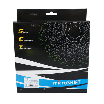 Cassette 11s. Microshift 11-46 for Shimano-Sram MTB black (sold individually) (11-13-15-18-21-24-28-32-36-40-46)