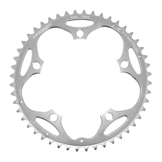 Plateau route Stronglight D130 48D ext Shimano argent 9-10V