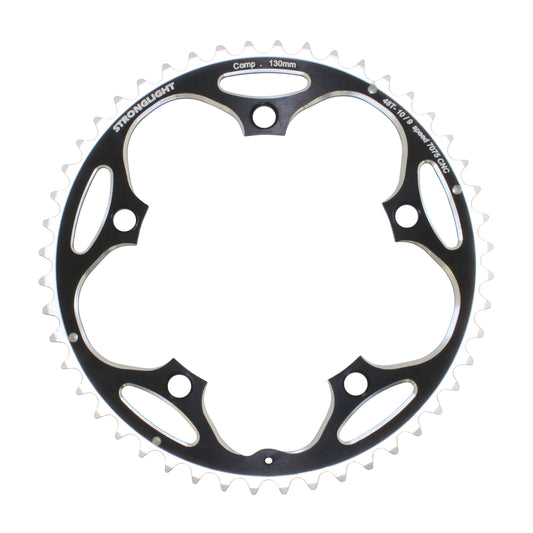 Plateau route Stronglight D130 48D ext Shimano noir 9-10V