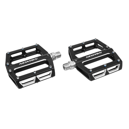 Newton CNC platform BMX MTB pedals silver pins 9/16 108x98mm