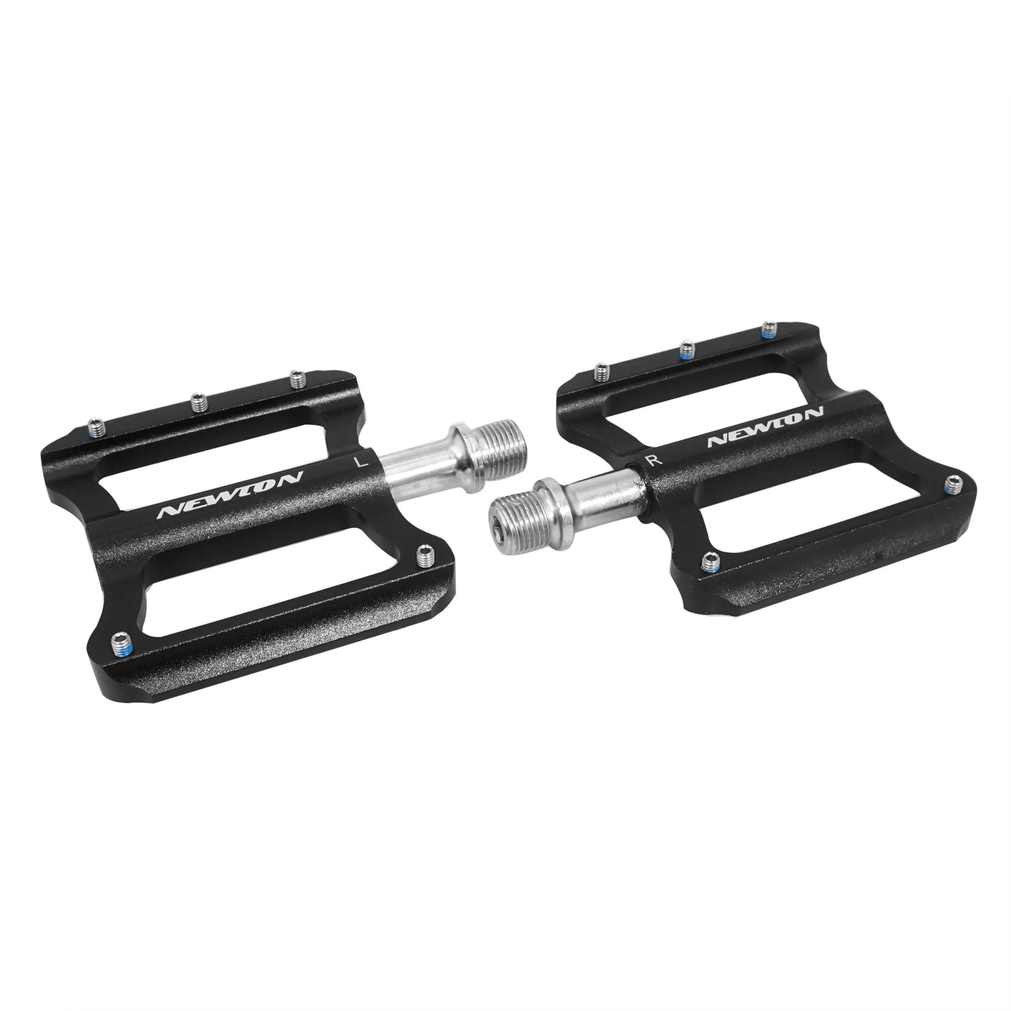 Pédale VTT BMX plateforme Newton CNC picots argent 9/16 101x81mm