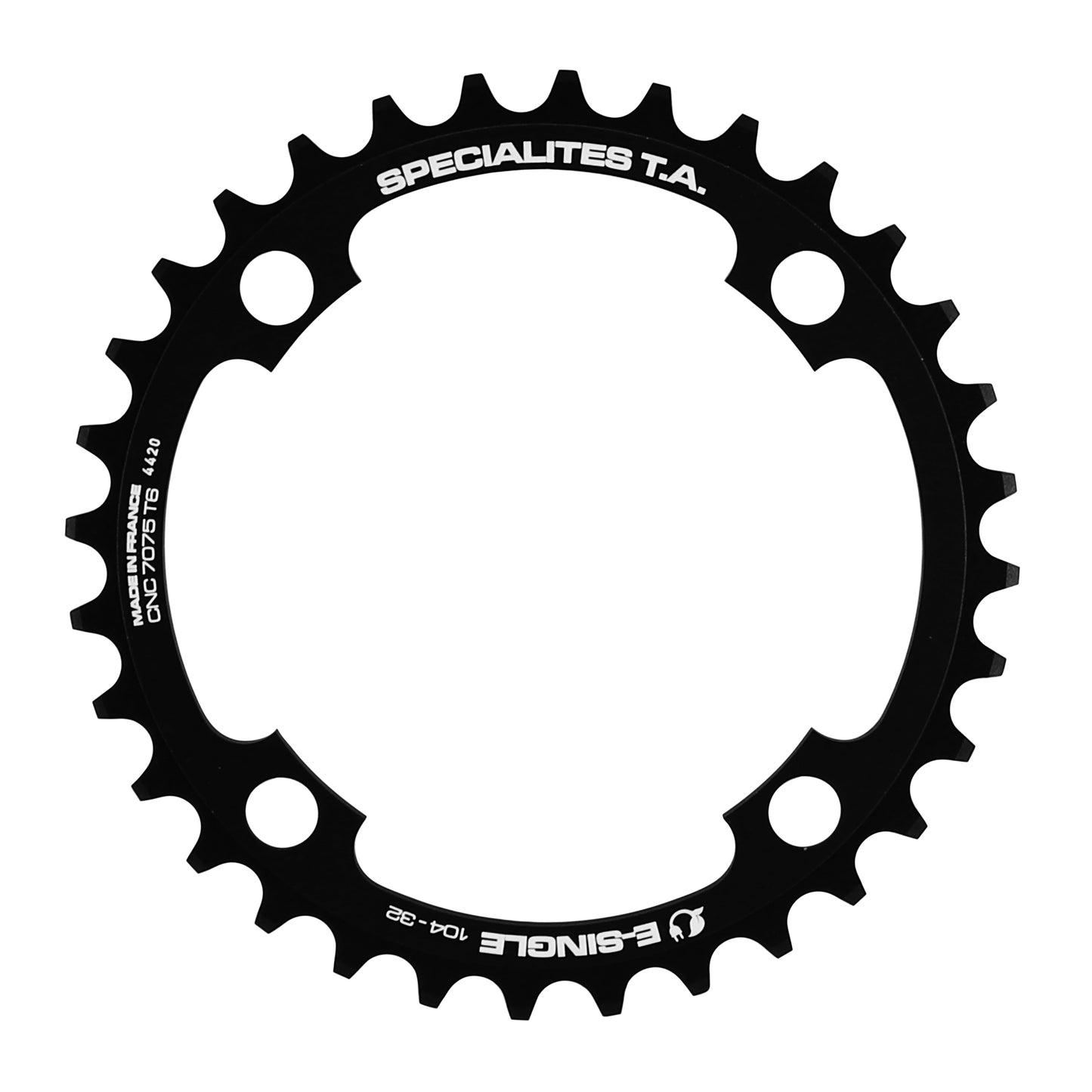 TA E-Single Chainring 4 arms BCD 104 for Bosch Brose Yamaha 32T