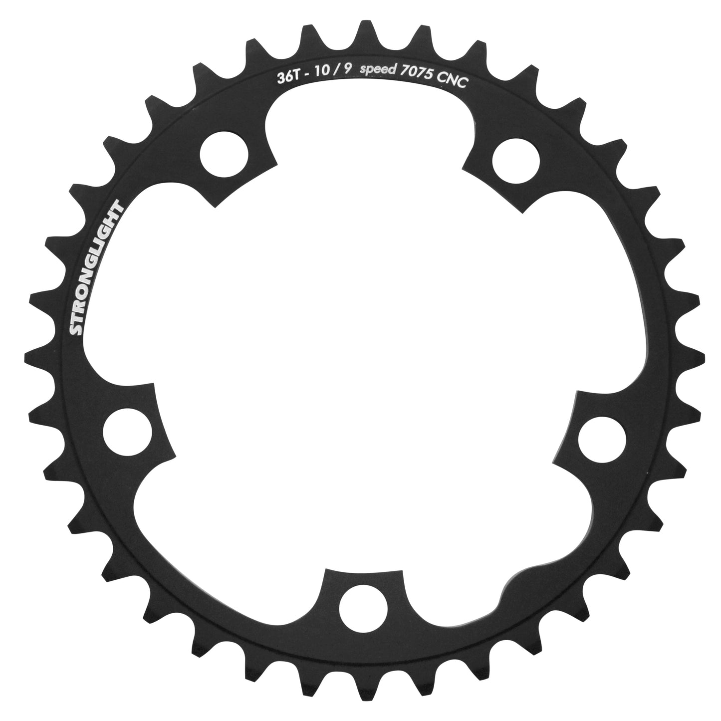 Plateau route Stronglight 5 bras D110 36D int noir 9-11V