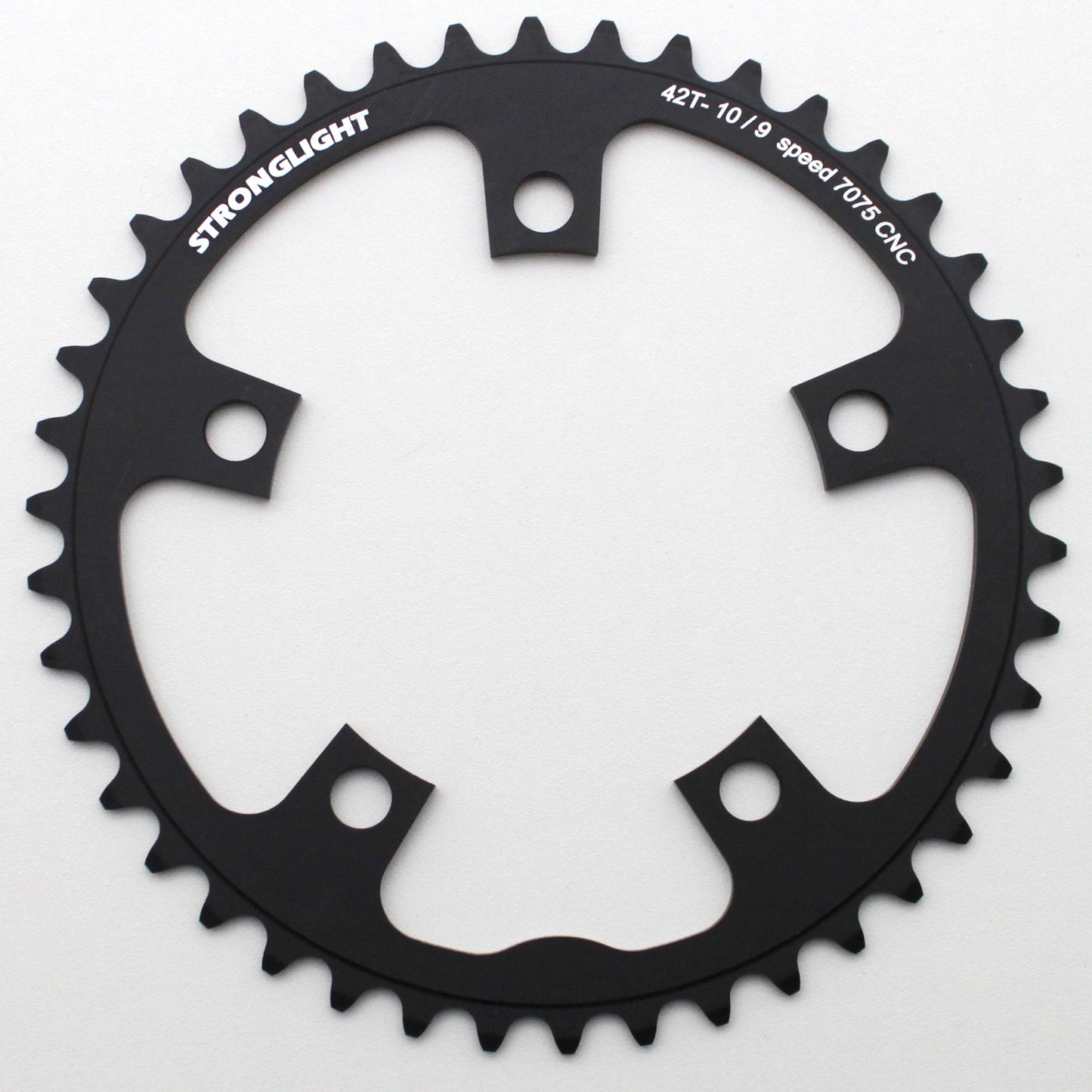 Plateau route Stronglight 5 bras D110 42D int Shimano noir 9-10V