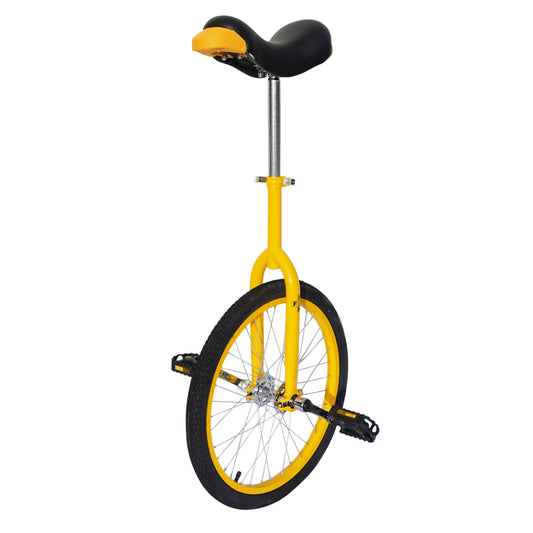 20-inch yellow unicycle with adjustable aluminum seat PCP