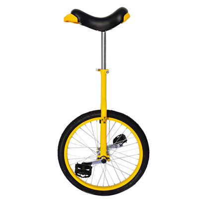 Monocycle 20 jaune selle réglable alu PCP