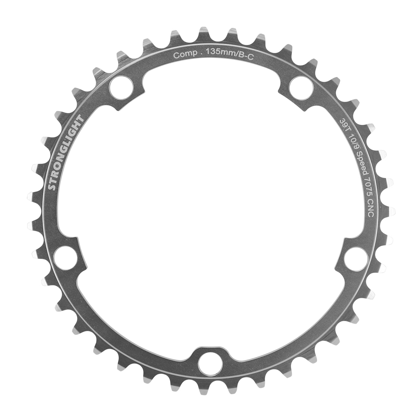 Plateau route Stronglight UltraTorque 5 bras D135 39D int Campagnolo 9-10V